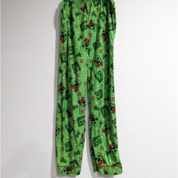 Minecraft Christmas Fleece Pajama Pants, Boys Large - Picture 7 of 10